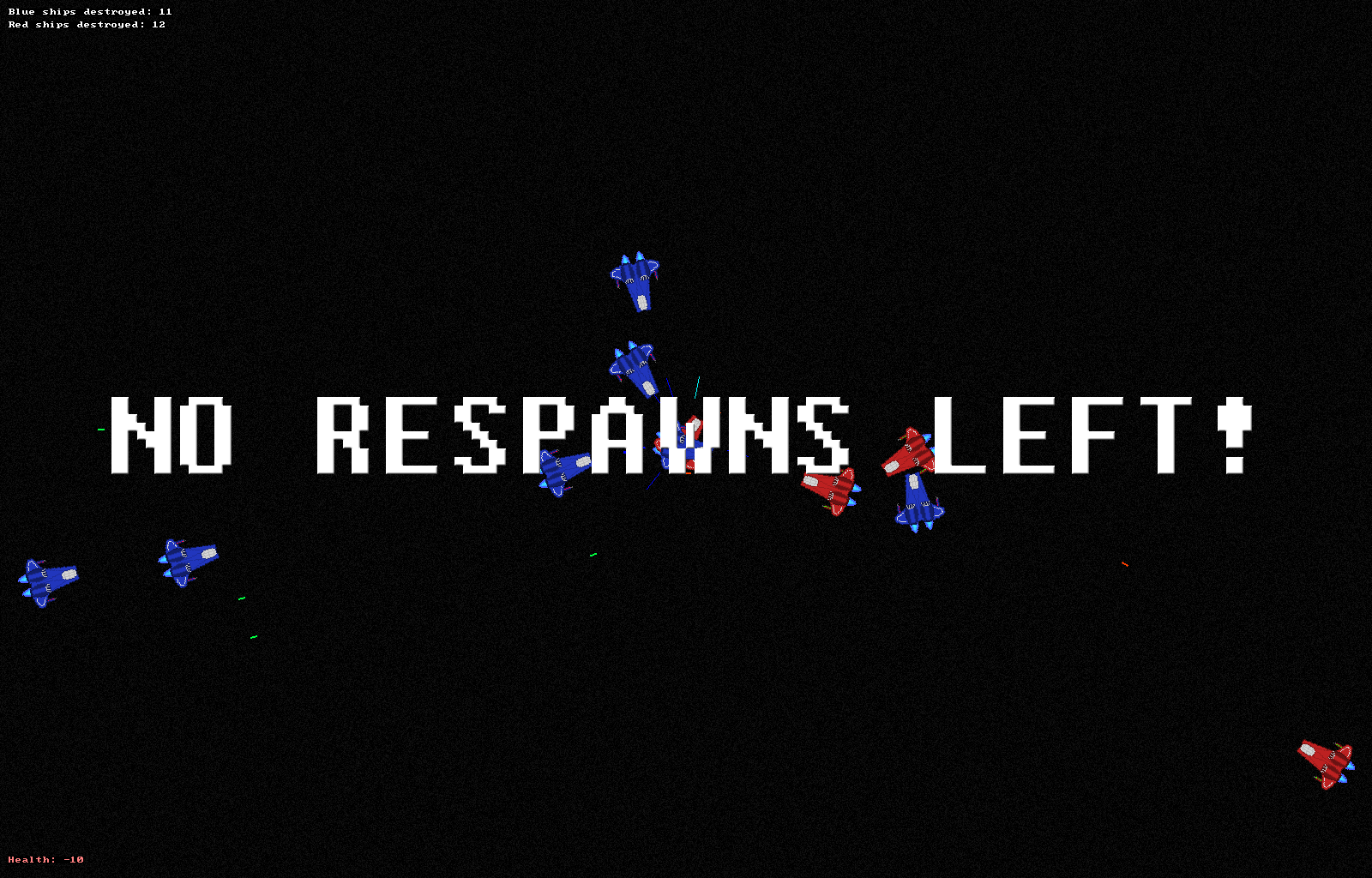 Space game screenshot